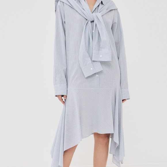 ACNE STUDIOS Soft Stripe Shirting Dress - Picture 6 of 7